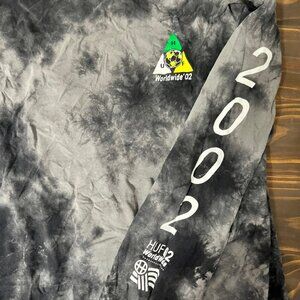 Huf long sleeve Green yellow white tiedye